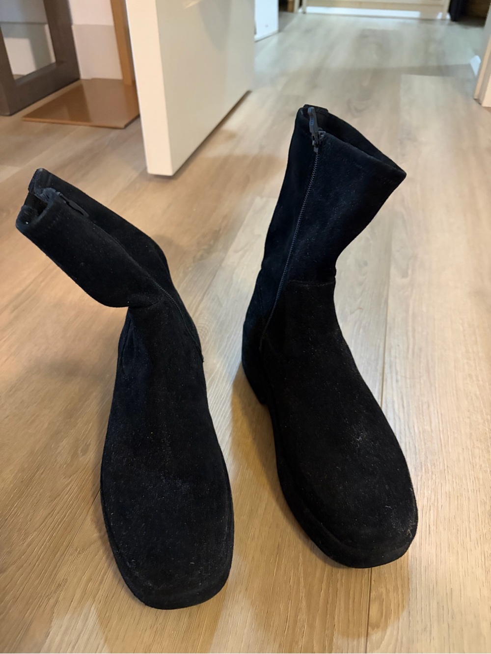 Fitflop Black Suede Ankle Boots